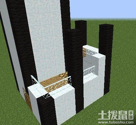 我的世界建筑教程黑白风格房子制作