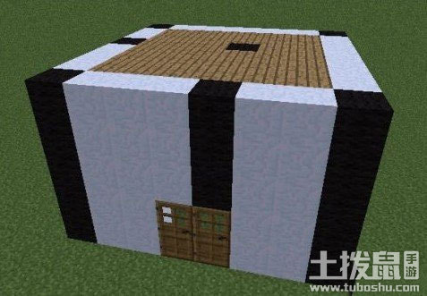 我的世界建筑教程黑白风格房子制作
