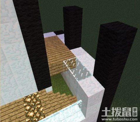 我的世界建筑教程黑白风格房子制作